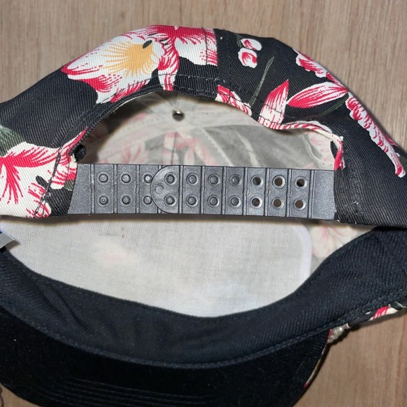 Vintage Floral Mel's Place Boca Raton Florida Trucker Rope Mesh Cap Hat Snapback - Picture 6 of 6